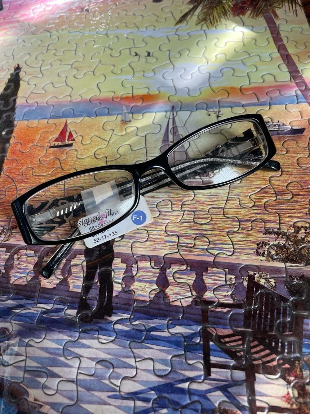 Y2K Cover Girl CG0824 Black Rectangle Eyeglass Frames